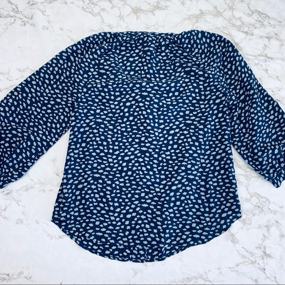 Joie Madera Split Neck Button Down Silk Blouse - image 6